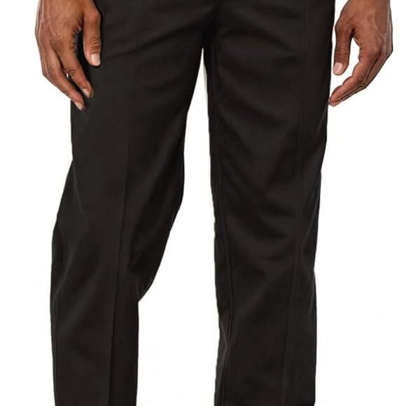 Men's Stretch Chino Pants with Expandable Waist - Big & Tall, Wrinkle Resistant - Picture 1 of 2
